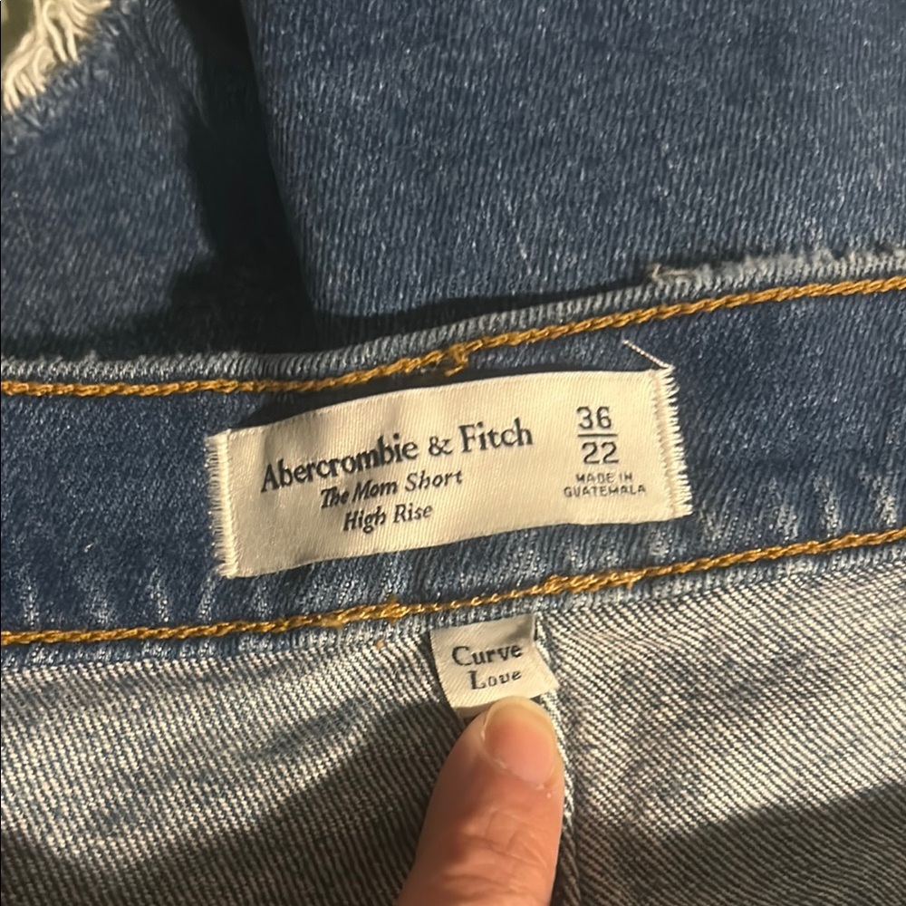 Abercrombie & Fitch Curve Love Denim Shorts